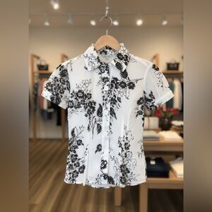 🏵ALLISON MORGAN SWISS DOT BLOUSE